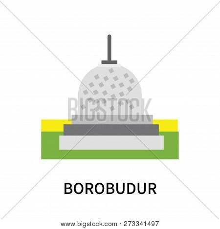 Borobudur Icon Isolated On White Background. Borobudur Icon Simple Sign. Borobudur Icon Trendy And M