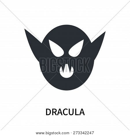 Dracula Icon Isolated On White Background. Dracula Icon Simple Sign. Dracula Icon Trendy And Modern 