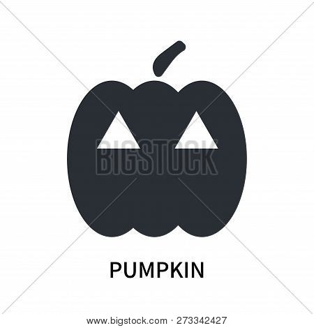 Pumpkin Icon Isolated On White Background. Pumpkin Icon Simple Sign. Pumpkin Icon Trendy And Modern 