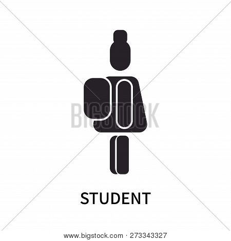 Student Icon Isolated On White Background. Student Icon Simple Sign. Student Icon Trendy And Modern 