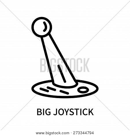 Big Joystick Icon Isolated On White Background. Big Joystick Icon Simple Sign. Big Joystick Icon Tre