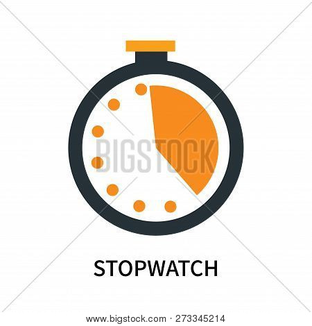 Stopwatch Icon Isolated On White Background. Stopwatch Icon Simple Sign. Stopwatch Icon Trendy And M