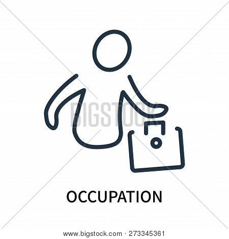 Occupation Icon Isolated On White Background. Occupation Icon Simple Sign. Occupation Icon Trendy An