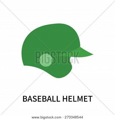 Baseball Helmet Icon Isolated On White Background. Baseball Helmet Icon Simple Sign. Baseball Helmet