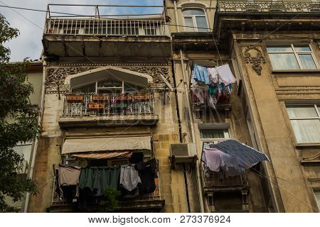 Istanbul, Turkey: Street View From Balat District, The Oldest Neighborhoods In Istanbul With Interes