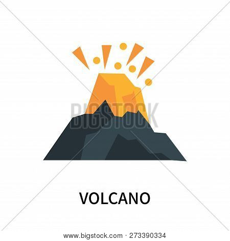 Volcano Icon Isolated On White Background. Volcano Icon Simple Sign. Volcano Icon Trendy And Modern 