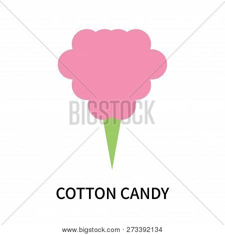 Cotton Candy Icon Isolated On White Background. Cotton Candy Icon Simple Sign. Cotton Candy Icon Tre