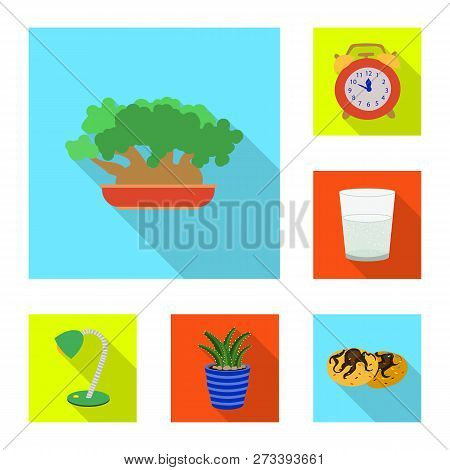 Vector Design Of Dreams And Night Logo. Set Of Dreams And Bedroom Stock Vector Illustration.