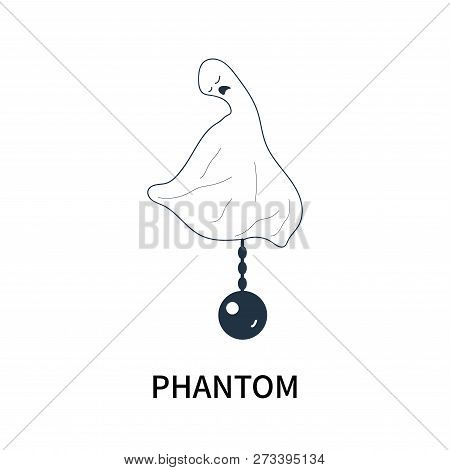 Phantom Icon Isolated On White Background. Phantom Icon Simple Sign. Phantom Icon Trendy And Modern 