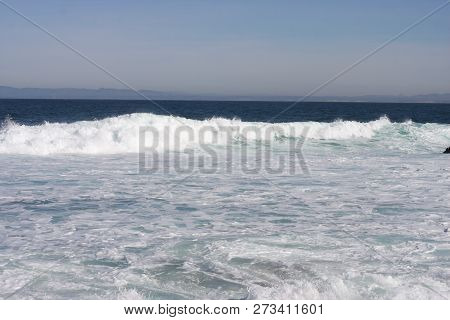 This Is An Image Of The Incoming Tide Taken At Pacific Grove,
California.