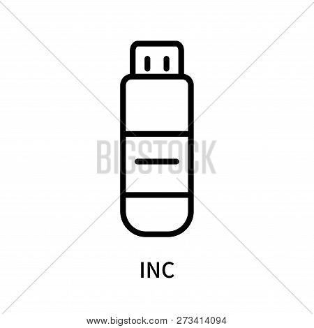 Inc Icon Isolated On White Background. Inc Icon Simple Sign. Inc Icon Trendy And Modern Symbol For G