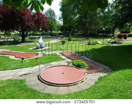 Mini Golf Course Near The Park In Kreuzlingen - Canton Of Thurgau, Switzerland
