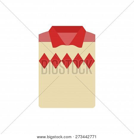 Men's Polo Shirt Model. Isolated On White Background. Vector Illustration. Eps 10.