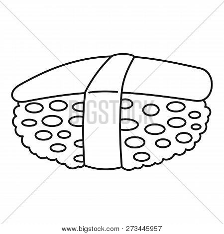 Unagi Sushi Icon. Outline Unagi Sushi Icon For Web Design Isolated On White Background