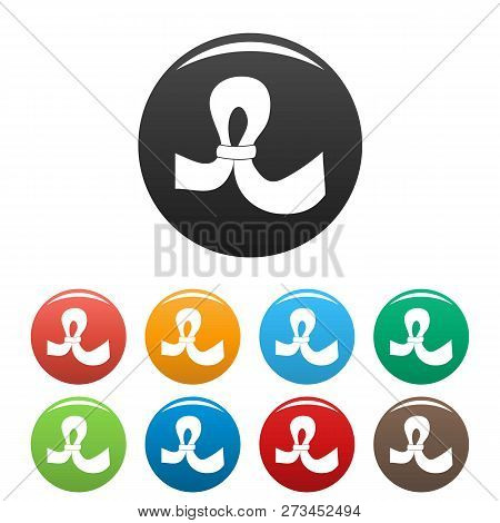 Uter Contraception Icons Set 9 Color Isolated On White For Any Design
