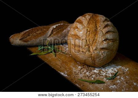 Bread White. Bread On Wood. Bread On Table. Bread For Background. Bread For Breakfast. Bread Is Bake
