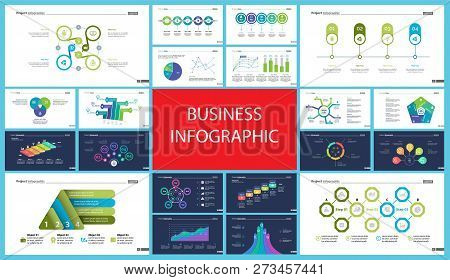 Business Inforgraphic Design Set For Strategy Concept. Can Be Used For Business Project, Annual Repo