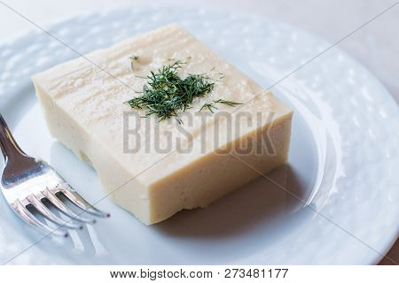 Turkish Appetizer Fava With Dill And Olive Oil / Dry Bean Puree / Split Peas.