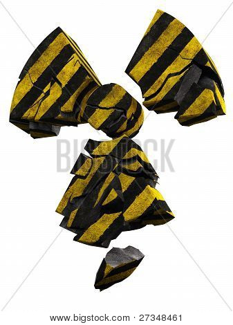 kollapsande radioaktivitet symbol