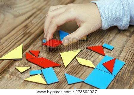 Tangam-educational Game For Children With Colorful Figures.