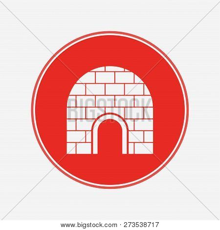 Igloo Icon Vector, Filled Flat Sign, Solid Pictogram Isolated On White. Symbol, Logo Illustration.