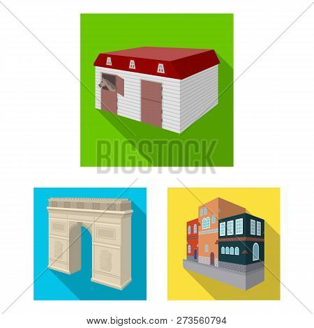 Vector Design Of Building And City Icon. Set Of Building And Business Vector Icon For Stock.