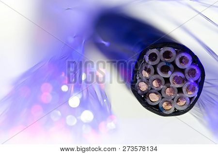 Cross-section Of The Control Cable. Color Code For Residential Wire