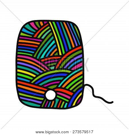 Knitted Tablet Smartphone Phone Yarn Wool Hand Drawn Illustration For Prints Posters T Shirts Backgr