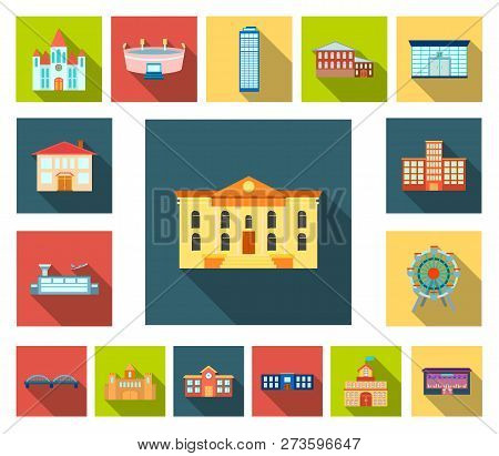 Building Repair Flat Icons In Set Collection For Design.building Material And Tools Vector Symbol St