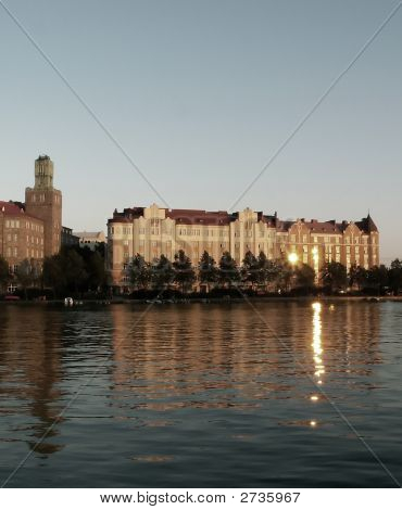 Tó, Finnország Helsinki központjában