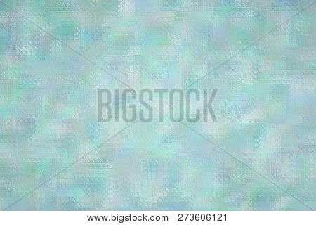 Abstract Illustration Of Gainsboro Bright Mosaic Through Glass Bricks Background, Digitally Generate