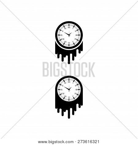 Black Old Wath With Brush Isolated On White Background