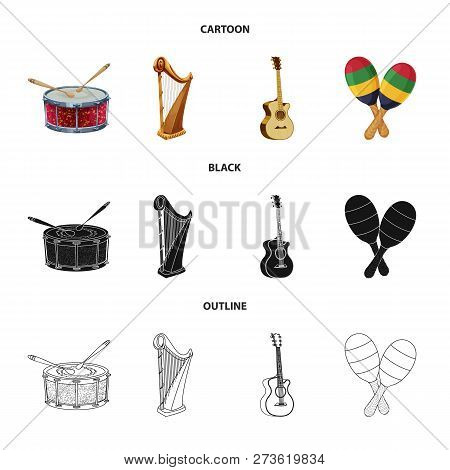Vector Design Of Music And Tune Icon. Set Of Music And Tool Stock Symbol For Web.