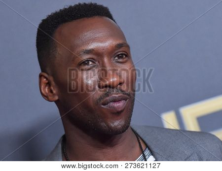 LOS ANGELES - NOV 04:  Mahershala Ali arrives for the 2018 Hollywood Film Awards on November 4, 2018 in Beverly Hills, CA