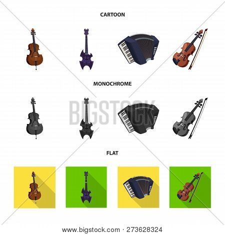 Vector Design Of Music And Tune Symbol. Set Of Music And Tool Stock Vector Illustration.