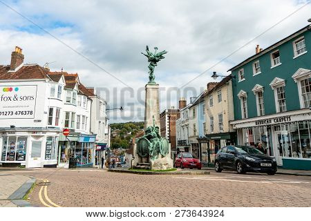 Brighton, England - October 3, 2018: Lewes Conservation Area At Wallands Park, East Sussex County To
