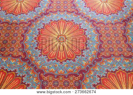 PORTOROZ, SLOVENIA - JUNE 26: Carpet from wool and silk of classical design in Grand hotel Bernardin Portoroz, Slovenia, on June 26, 2015.