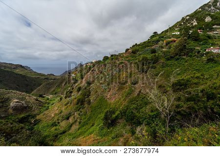 View Of The Macizo De Anaga Mountain Range. Tenerife. Canary Islands. Spain.