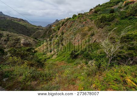 View Of The Macizo De Anaga Mountain Range. Tenerife. Canary Islands. Spain.