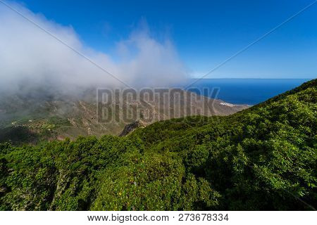 View Of The Macizo De Anaga Mountain Range. Tenerife. Canary Islands. Spain.