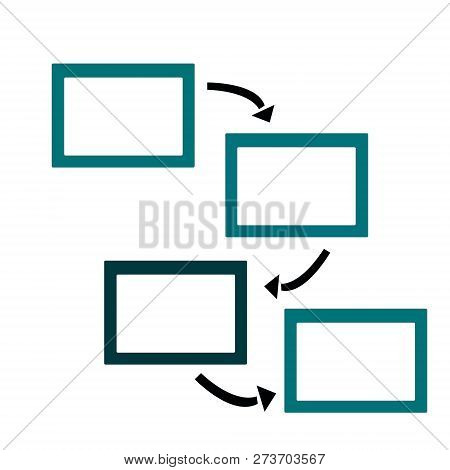 Frame For Photo Or Text With Arrows.  Suitable For Various Business Ideas.  Family Tree.  Statistics
