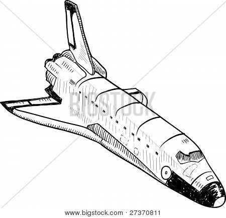 Space shuttle schets