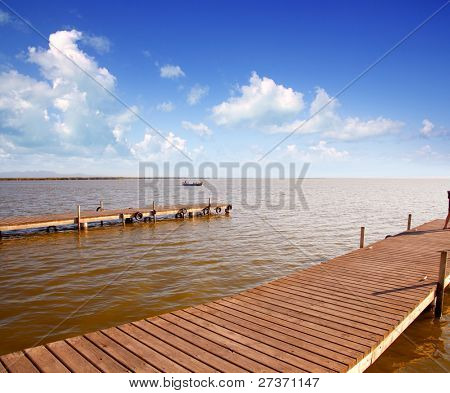 Albufera göl ufuk yaz Valencia İspanya [fotoğraf-resim]