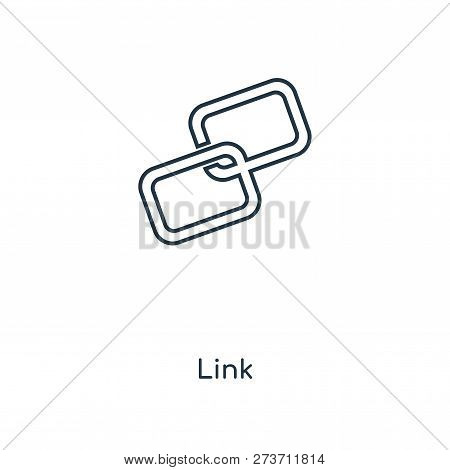 Link Icon In Trendy Design Style. Link Icon Isolated On White Background. Link Vector Icon Simple An