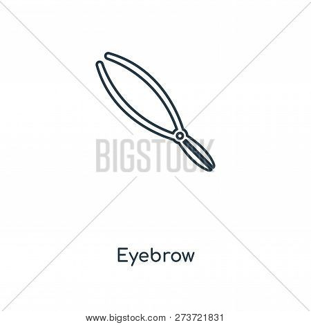Eyebrow Icon In Trendy Design Style. Eyebrow Icon Isolated On White Background. Eyebrow Vector Icon 
