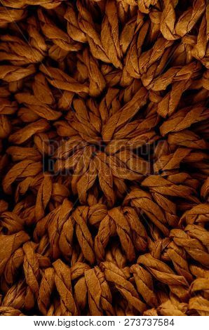 Photo Of Brown Textured Braided Vimini Wood Background