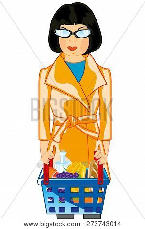 Making Look Younger Girl With Pushcart Pervaded Product