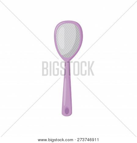 Foot File With Pumice Stone And Long Purple Handle. Tool For Pedicure. Beauty And Personal Care Them