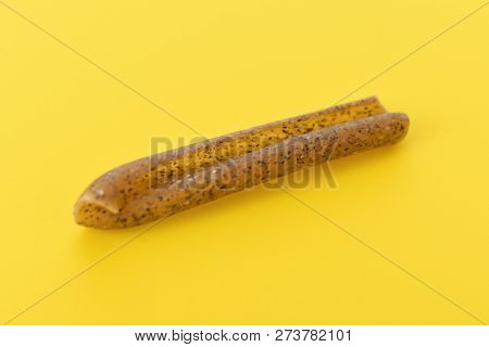 A Casarecce Of Legume With Yellow Background