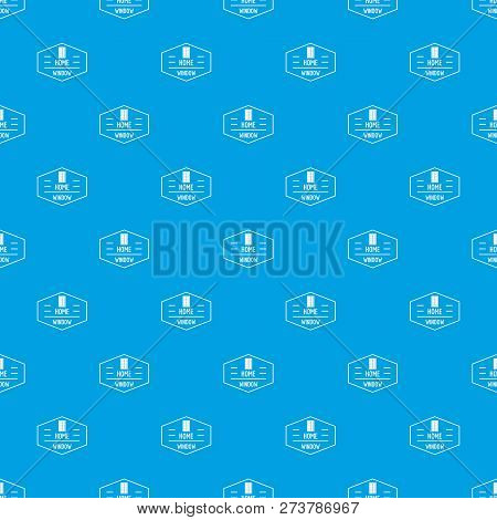 Home Window Pattern Vector Seamless Blue Repeat For Any Use